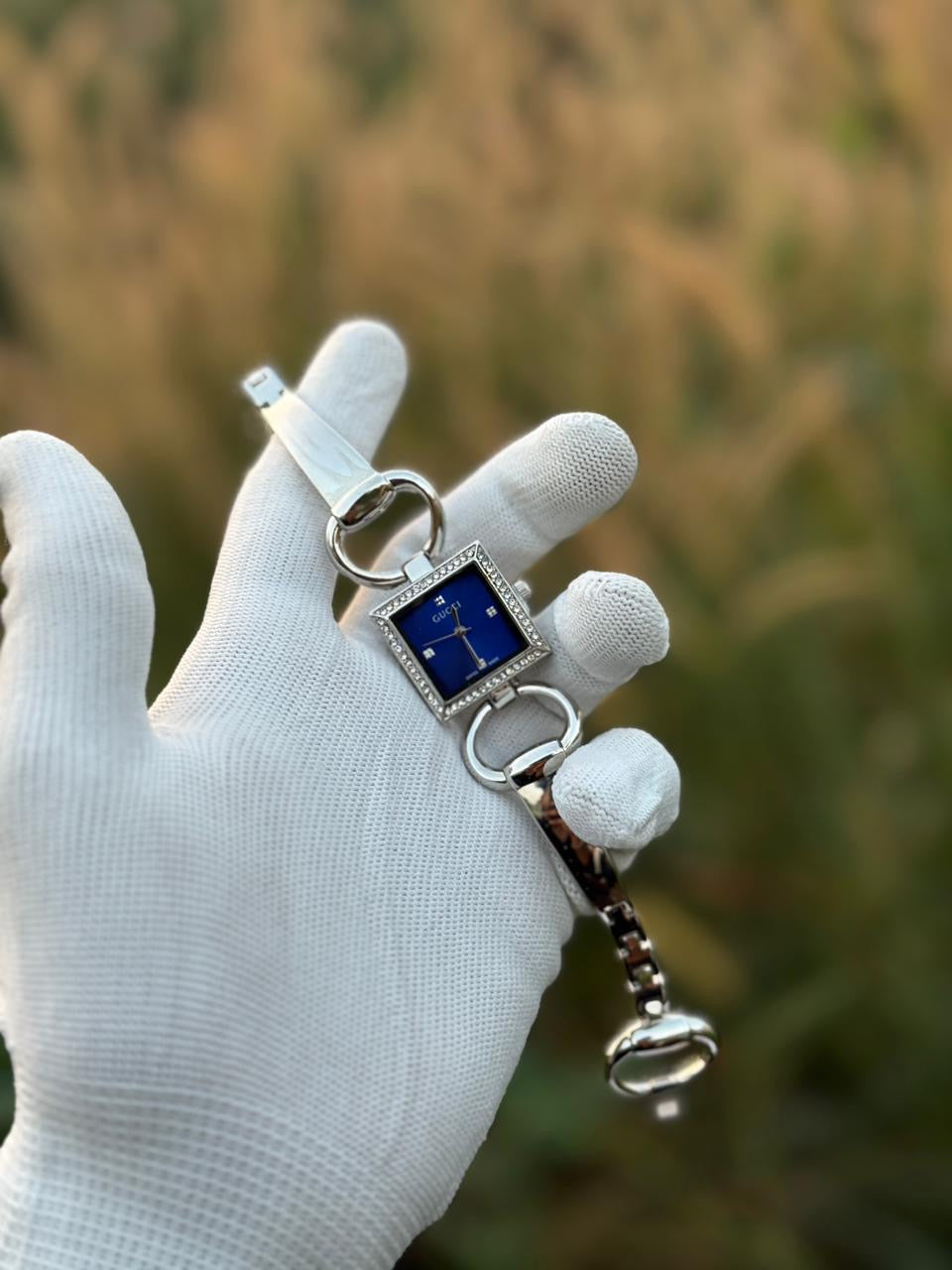 Luxury Square Dial Bracelet Watch for Women – Crystal Bezel Design