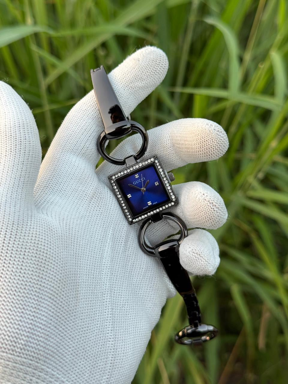 Luxury Square Dial Bracelet Watch for Women – Crystal Bezel Design